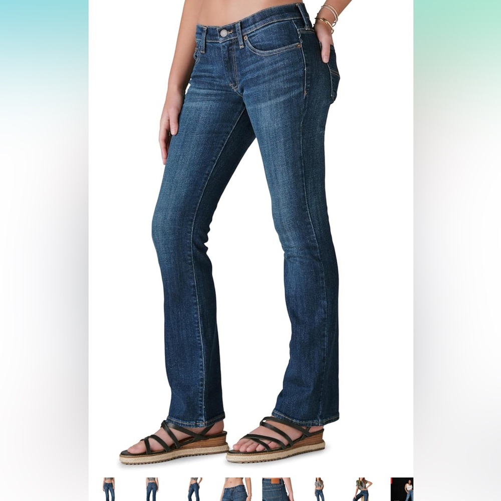 Lucky Brand Mid Rise Bootcut Dark Wash Jeans Size 12/31 Sweet n Low